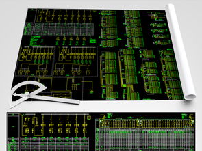 CAD纺织服装厂电气接线系统图与平面设计图资源全解析